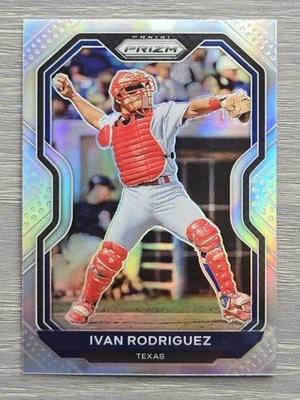 IVAN RODRIGUEZ SILVER PRIZM 2021 PRIZM RANGERS - Image 1 of 2
