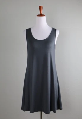 Camiseta sin mangas cómoda EE. UU. NUEVA CON ETIQUETAS $112 súper suave lisa informal cucharada carbón talla XS Foto 1 de 4