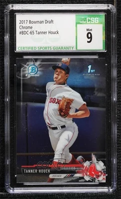 2017 Bowman Draft Chrome Tanner Houck #BDC-65 CSG 9 Mint - Image 1 of 2