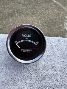 SMITHS SPEEDOGRAPH VOLT GAUGE VOLTMETER CLASSIC MINI COOPER S VGC WORKING 52MM - Picture 1 of 7