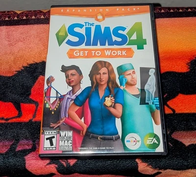 The Sims 4: Get To Work - PC W/ Manual./ Code already used and no longer works! - Image 1 of 4