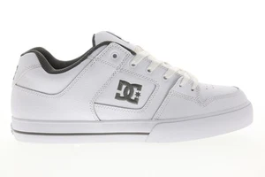DC Pure 300660-HBW Mens White Leather Lace Up Skate Inspired Sneakers Shoes 11.5 - Picture 1 of 8