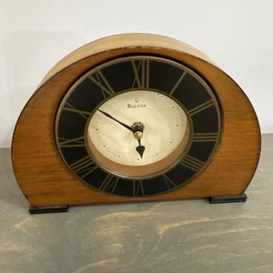 Bulova Corporation B7340 Tremont Mantel Table Shelf Clock Walnut Finish Works - Picture 1 of 11