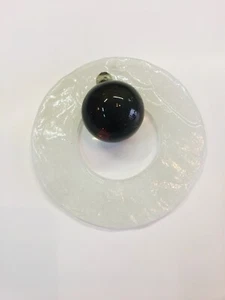 MURANO REPLACEMENT WITH BALL FOR MAZZEGA LAMP 1960s PULLEY GLASS OLD SPARE - Picture 1 of 3