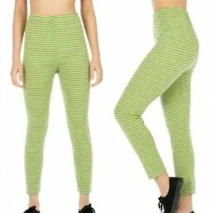 SEXY LEGGS LIMETTE gestreift Baumwolle Knöchel Legging Hose Queen 14-15 - Bild 1 von 6