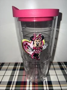 Tervis Tumbler Embroidered Disney Minnie Mouse 24 oz with Pink Lid - Picture 1 of 6