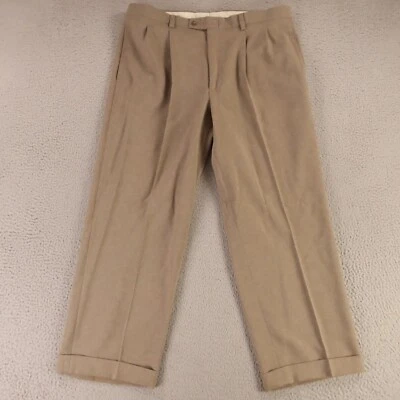 Pantalones de lúpulo de colección para hombre 36 beige marrón Dacron poliéster pantalones 36x27 Foto 1 de 4
