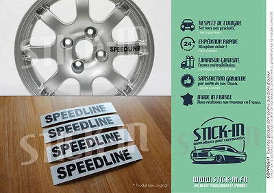 4 Stickers Autocollants Speedline Jantes Wheels PTS 205 309 GTi 106 XSi - Immagine 1 di 2