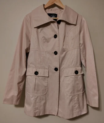 Gabardina para mujer verde con envidia beige talla L Foto 1 de 4