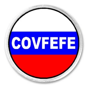 Covfefe Russian Flag - 3" Sew/Iron On Patch Donald Trump Drumpf Funny Humor - Picture 1 of 1