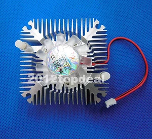 Dissipateur chauffant aluminium avec ventilateur pour refroidisseur de refroidissement DEL haute puissance 5W/10W DC12V - Photo 1/2