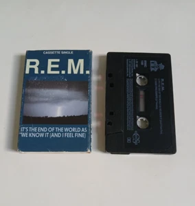 R.E.M. IT'S THE END OF THE WORLD AS WE KNOW IT CASSETTE TAPE SINGLE I.R.S. 1987 - Picture 1 of 1