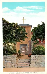 Postal Iglesia San Miguel Santa Fe Nuevo México Casi Nuevo - Imagen 1 de 2