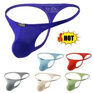 Mens Sexy G-String Briefs Thong Bikini Underwear T-Back Pouch Panties Swimwear - Picture 1 of 25