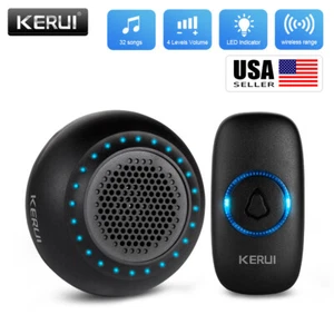 Plug-In Wireless Doorbell Chime Waterproof Long Range Receiver Remote Door Bell - Picture 1 of 16
