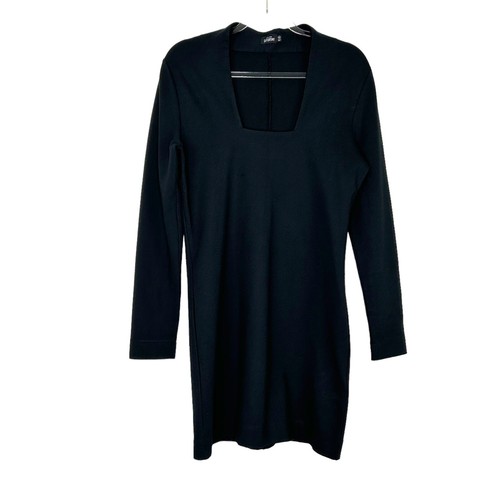 Abito bodycon nero Kate Spade sabato da donna taglia media manica lunga LBD