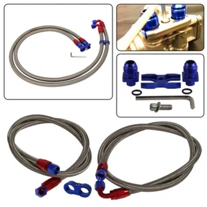 Oil cooler Adapter Hose Line Kit For BMW E36 Euro,E82,E9X 135/335,E46 M3 Blue - Picture 1 of 9