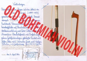 Antiker zertifizierter Geigenbogen von EMIL MAX PENZEL 1912. Echtheitsgarantie! - Picture 1 of 12