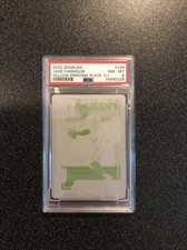 2022 Donruss Jazz Chisholm PSA 8 Yellow Printing Plate 1/1