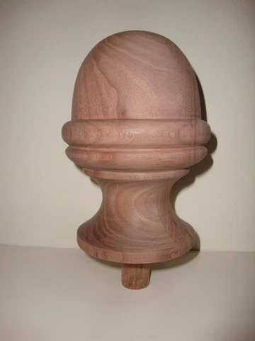 WOOD FINIAL UNFINISHED FOR NEWEL POST FINIAL OR CAP #21 Cover