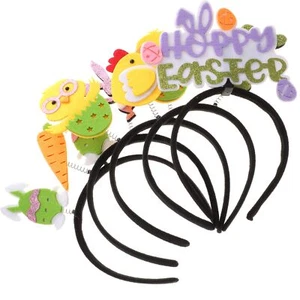 Abaodam 5pcs Happy Easter Headbands Easter Themed Hair Hoops Rabbit Chick Car... - Picture 1 of 9