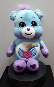 Care Bears Plush Dream Bright Bear 2022 Purple Rainbow Heart Blue 9" - Picture 1 of 9