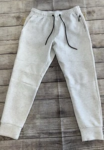 American Eagle Jogger Sweatpants Mens Medium Light Heather Drawstring, NWOT - Picture 1 of 7