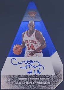 ANTHONY MASON 2012-13 Panini Preferred Crown Royale Die Cut AUTO BLUE /49 Knicks - Picture 1 of 2