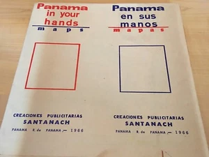 Vintage 1966 Map, "Panama in Your Hands" - Imagen 1 de 1