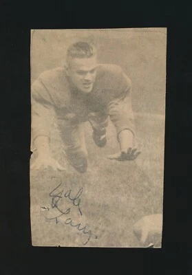 YALE LARY (Detroit Lions) 3-1/4" x 5" Newspaper Picture *AUTOGRAPHED* d.2017 - Image 1 of 2