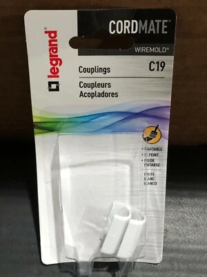 (10 PK) LEGRAND WIREMOLD, ACOPLAMIENTOS CORDMATE, C19 - NUEVO ENVÍO GRATUITO Foto 1 de 4