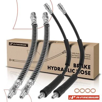 Manguera hidráulica de freno delantera y trasera 4 piezas para Mercedes-Benz W220 S430 S500 S55 AMG Foto 1 de 4