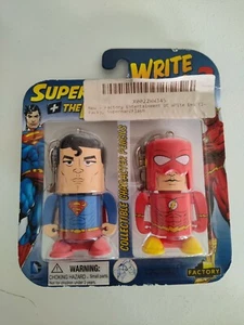 Write Ems 2 Pack Superman & Flash NEW - Picture 1 of 2