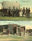 Pc4617 Postcard Anaconda Montana Two New Settlers 1 Used 1 Not Used