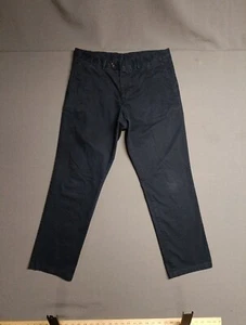 SUITSUPPLY Porto Novo Hose Herren 35 x 30 Chino Reißverschluss dunkelblau vorne flach EUC 👌 - Bild 1 von 10