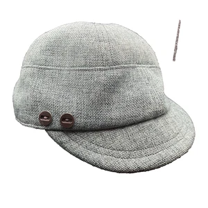Pistil Women's Cadet Cap Hat Sage Green Silver Button Detail OS Polyester - Imagen 1 de 12