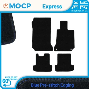 Express with Blue Pre-Stitch Trim Car Mats to fit Mercedes E-Class C207 Coupe... - Picture 1 of 4