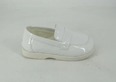 Paisley of London White Patent Slip On Loafers- UK 7 EU 24 CH12 75 — 第 1/4 张图片