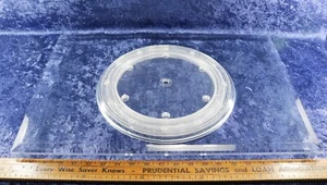 Clear Lucite Acrylic Turntable Lazy Susan Swivel Stand Rotating Display Large - Picture 1 of 3