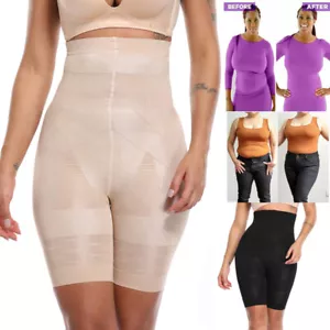 Women's High Waist Body Shaper Shorts Firm Tummy Control Shapewear Panties Pants - Picture 1 of 15