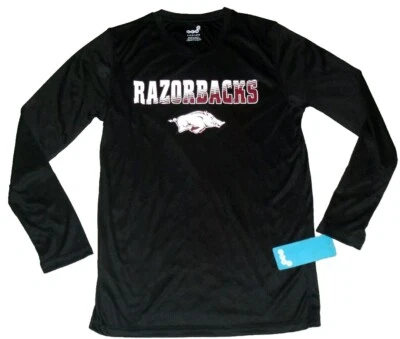 Arkansas Razorbacks Kids Youth Boys Dri Fit Long Sleeve Shirt sz Large 14-16 New - Image 1 of 3