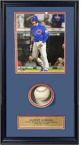 14x26 Auto. Shadow Box A. Almora Chicago Baseball - Picture 1 of 2