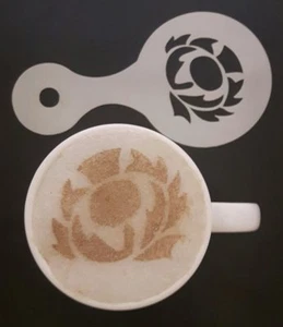 WHOLESALE Scottish thistle coffee cup stencil sets buy 20 - 200 rugby tourism - Picture 1 of 1