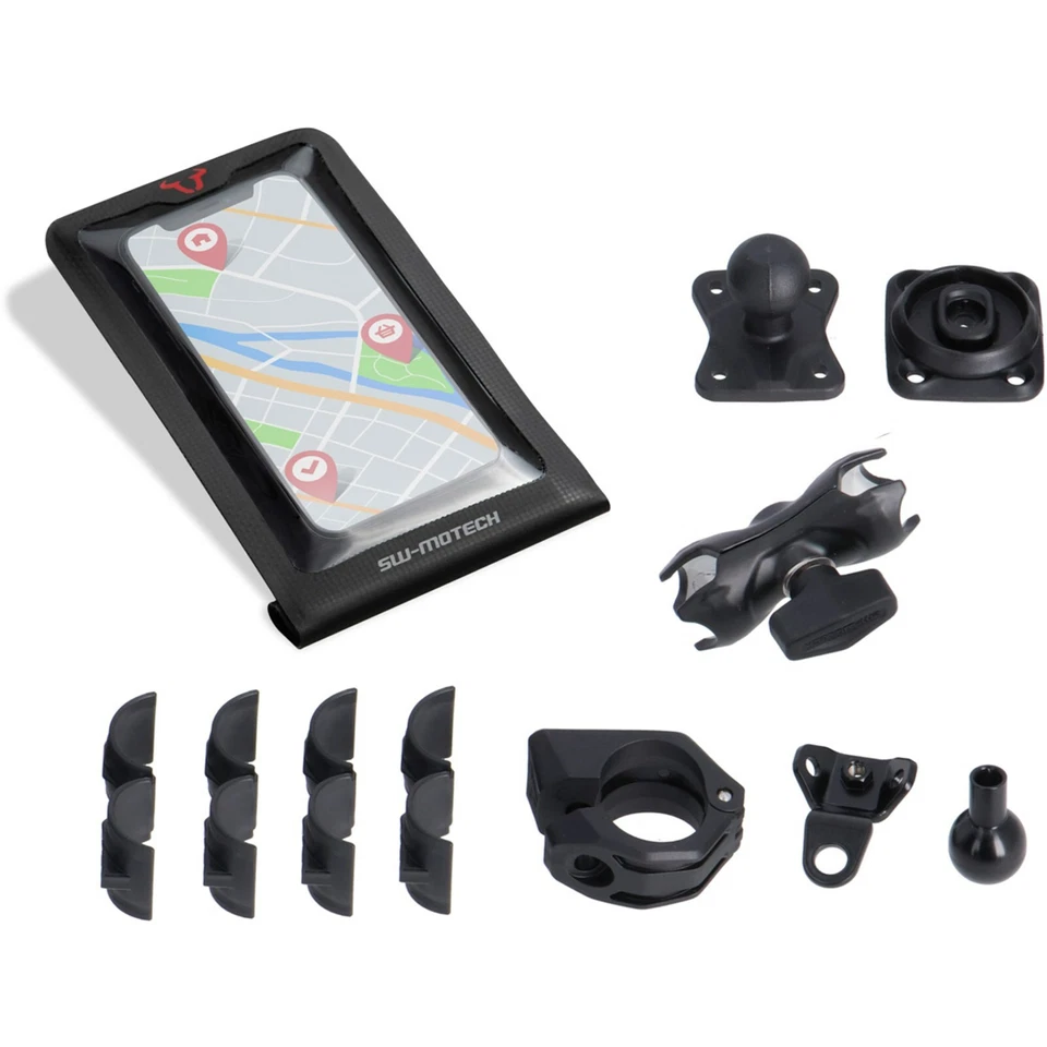 SW-MOTECH Universal Navi-kit mit Smartphone Drybag Inkl. Klemmarm
