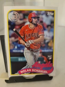 2024 Topps Series 1 Nolan Schanuel Rookie 1989 35th Anniversary #89B-71 Angels - Picture 1 of 2