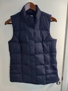 NWT J. Jill Blue Down Fill Puffer Snap & Zipper Front Vest XS Petite NWT - Picture 1 of 6