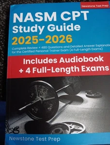 NASM CPT Study Guide 2025-2026: Complete Review + 480 Questions and Detailed An - Picture 1 of 1