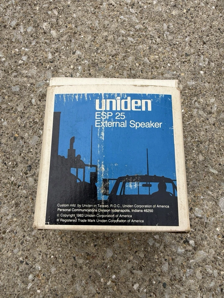 Динамик внешний удлинитель Uniden ESP25 для любительского радио автомобиля грузовика PA винтажный 1983 новый из старых запасов - Изображение 1 из 1