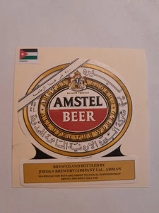 Bieretikett Flaschenetikett Ausland Übersee Jordanien Amstel Beer Amman - Bild 1 von 1
