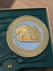 Palms Casino $200 .999 Silver 24kt Gold Plated Limited Edition Seattle Slew